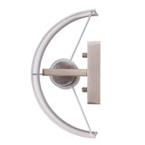Porch & Den Capehorn White/ Brushed Nickel Fabric Wall Sconce (Set of 2)