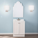 Porch & Den Capehorn White/ Brushed Nickel Fabric Wall Sconce (Set of 2)