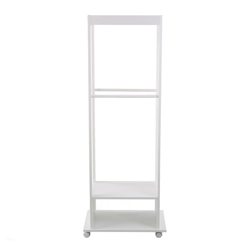 Porch & Den Upperline White Entryway Valet Stand with Mirror