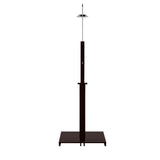 SEI Furniture Parson Oiled Eucalyptus Freestanding Outdoor Shower with Slatted Wood Base and Soap Dish