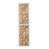 SEI Furniture Querrance Eclectic Natural Woven Fiber Room Divider/Screen