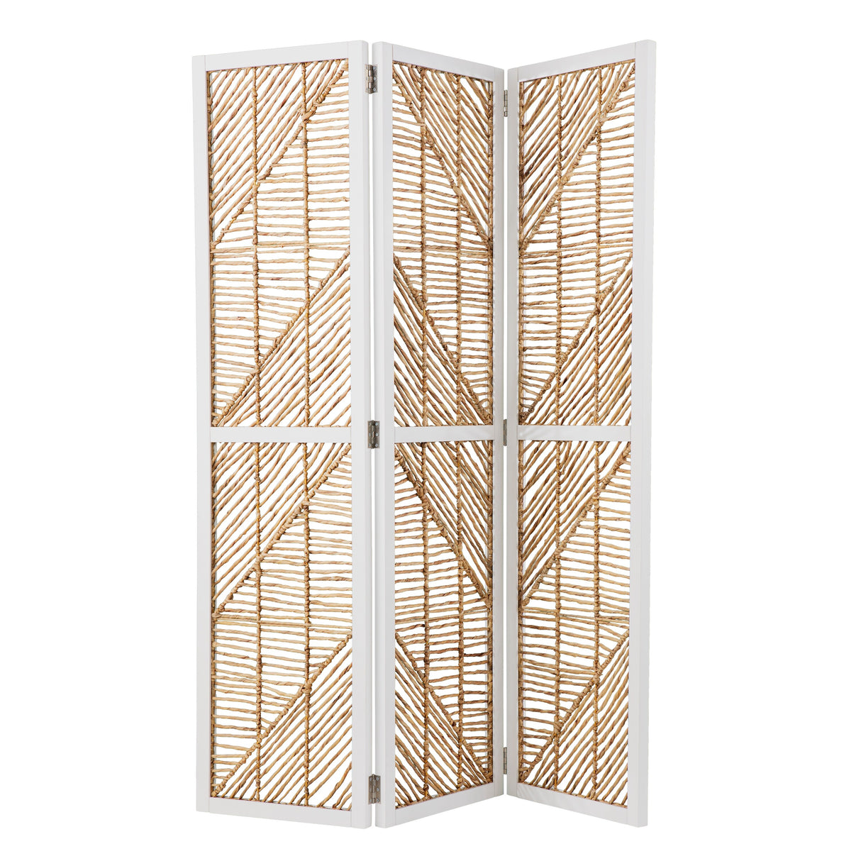 SEI Furniture Querrance Eclectic Natural Woven Fiber Room Divider/Screen