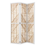 SEI Furniture Querrance Eclectic Natural Woven Fiber Room Divider/Screen
