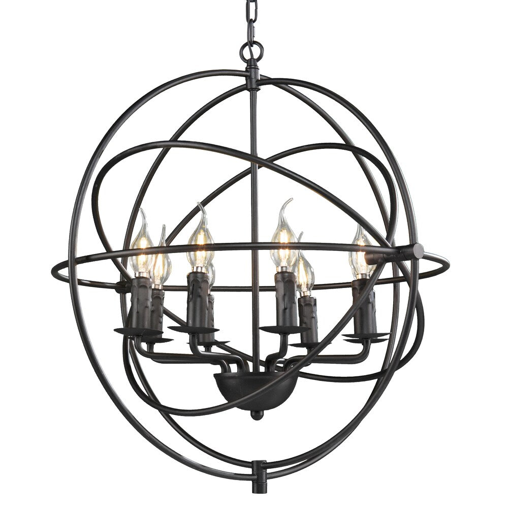 SEI Furniture Stilo 8-Light Atomic Globe Pendant Lamp