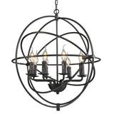 SEI Furniture Stilo 8-Light Atomic Globe Pendant Lamp