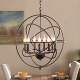 SEI Furniture Stilo 8-Light Atomic Globe Pendant Lamp