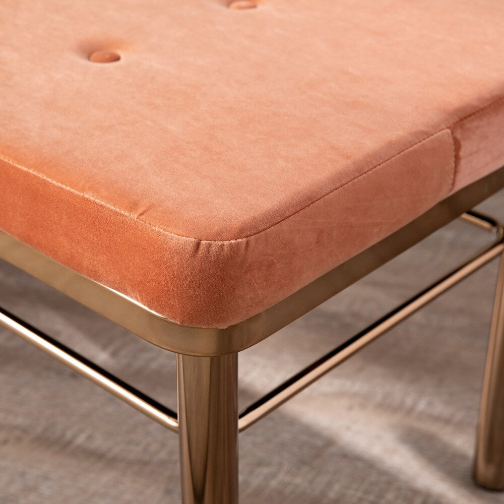 Verget Art Deco Glam Velvet Bench