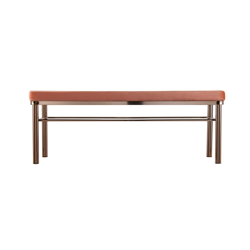 Verget Art Deco Glam Velvet Bench