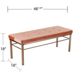 Verget Art Deco Glam Velvet Bench