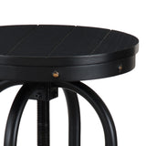 SEI Furniture Horstmann Industrial White Adjustable Swiveling Stool