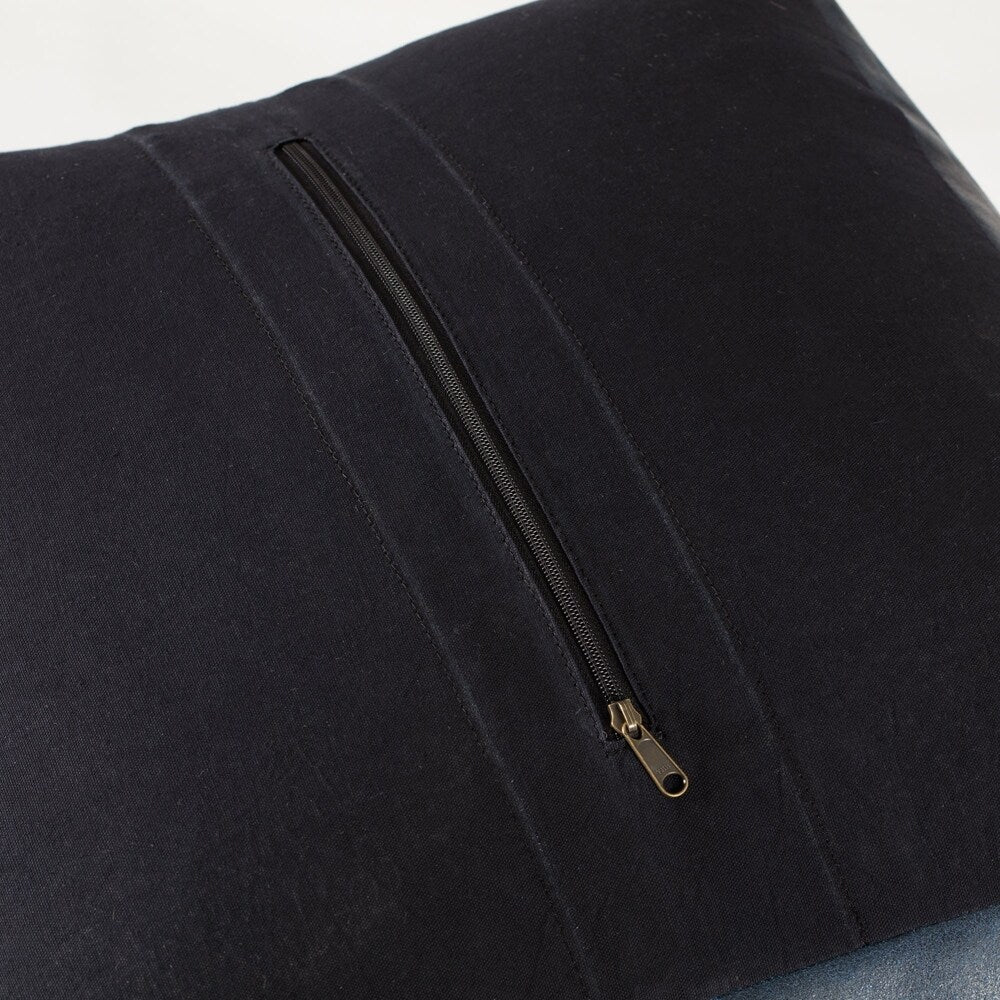 Harper Genuine Leather Pouf
