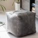 Harper Genuine Leather Pouf