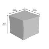 Harper Genuine Leather Pouf