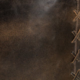 Harper Genuine Leather Pouf
