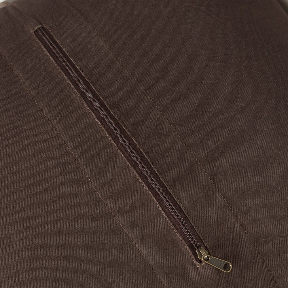 Harper Genuine Leather Pouf