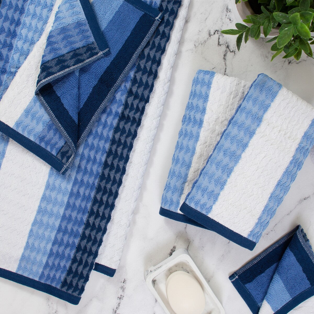 Harper Riley Brayson Stripe - 6 Piece Towel Set