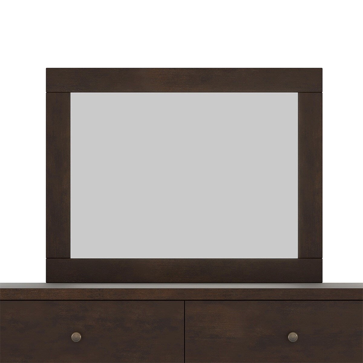 Harper & Bright Designs Vintage Dresser Mirror Rich Brown