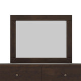 Harper & Bright Designs Vintage Dresser Mirror Rich Brown