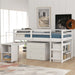 Harper & Bright Designs Wood Twin Low Study Loft Bed