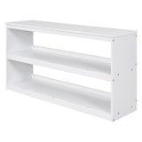 Harper & Bright Designs Wood Twin Low Study Loft Bed