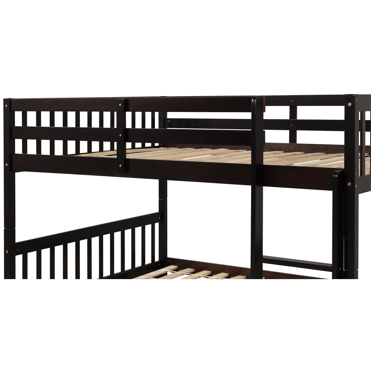 Harper & Bright Full-over-Full Detachable Bunk Bed w/ Twin Trundle