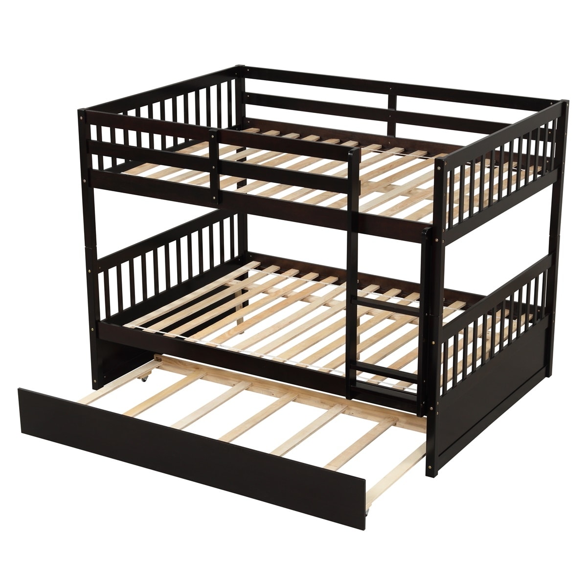 Harper & Bright Full-over-Full Detachable Bunk Bed w/ Twin Trundle