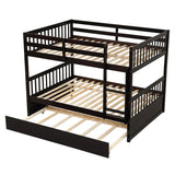 Harper & Bright Full-over-Full Detachable Bunk Bed w/ Twin Trundle