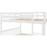 Harper & Bright Full-over-Full Detachable Bunk Bed w/ Twin Trundle