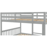 Harper & Bright Full-over-Full Detachable Bunk Bed w/ Twin Trundle