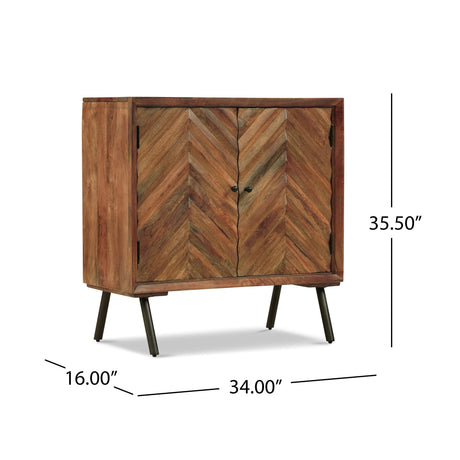 Harrington Mid-Century Mango Wood Sideboard by Christopher Knight Home