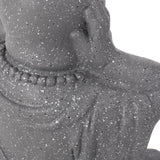 Harrod Outdoor Cast Stone Outdoor Hear No Evil Monk Garden Statue by Christopher Knight Home