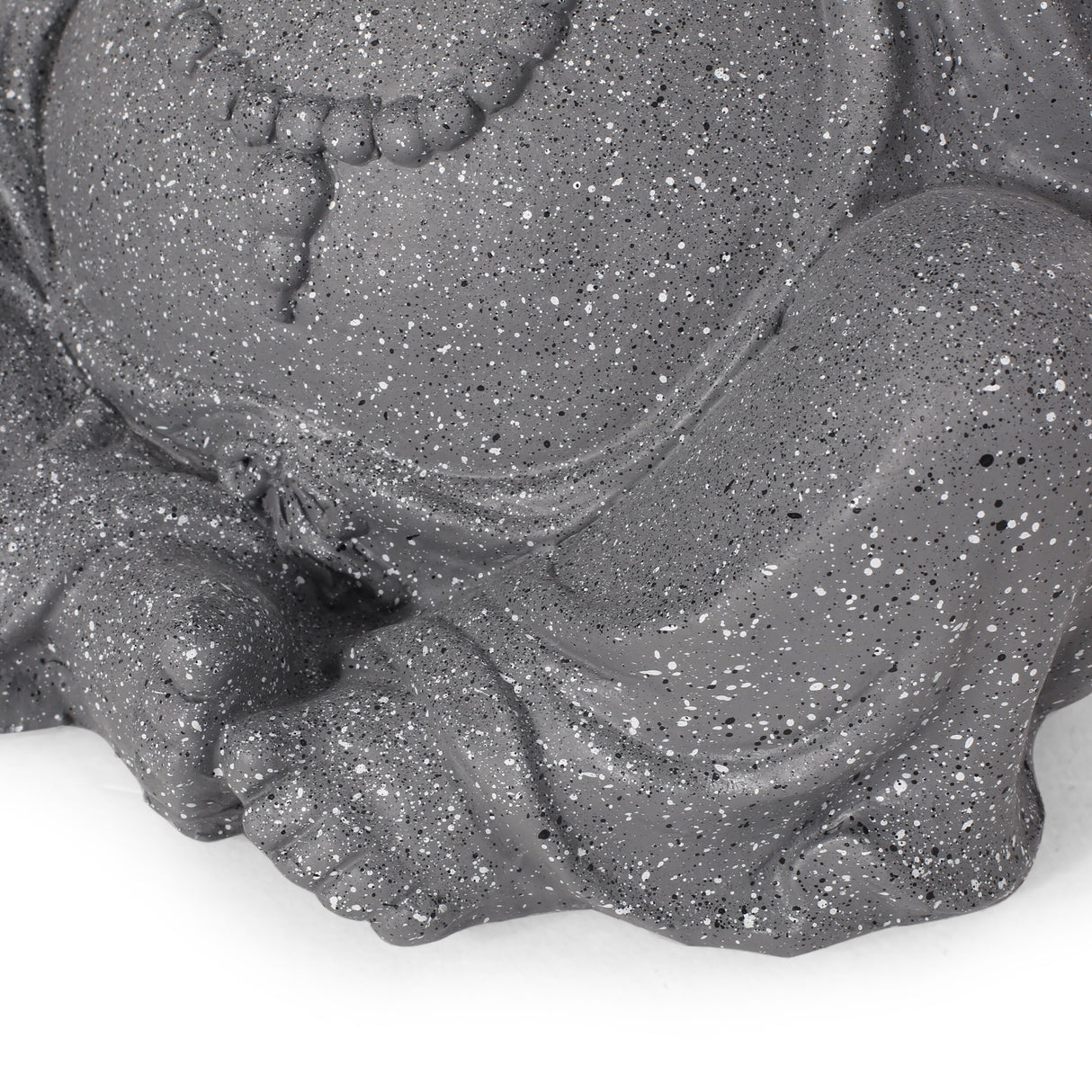 Harrod Outdoor Cast Stone Outdoor Hear No Evil Monk Garden Statue by Christopher Knight Home