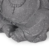 Harrod Outdoor Cast Stone Outdoor Hear No Evil Monk Garden Statue by Christopher Knight Home