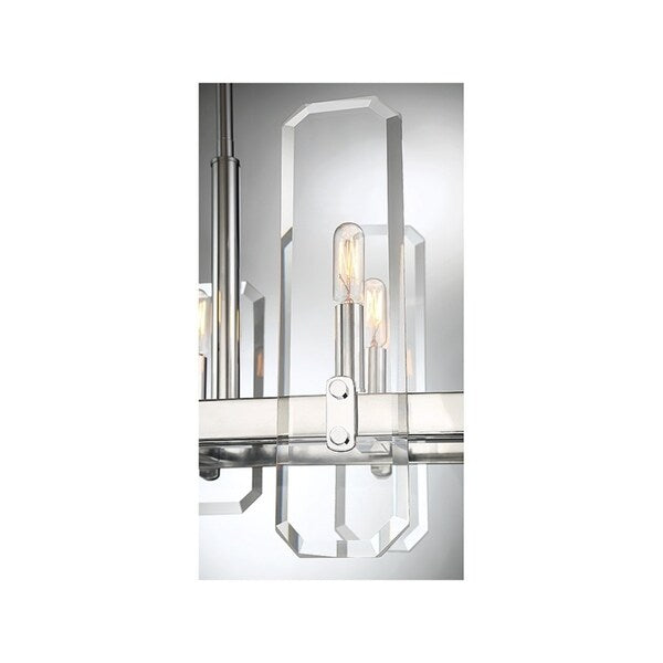 Harrow Polished Chrome 8-light Oval Trestle