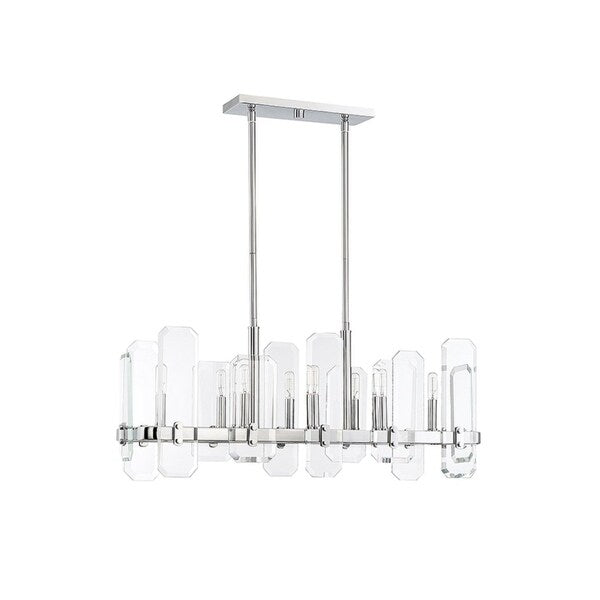 Harrow Polished Chrome 8-light Oval Trestle
