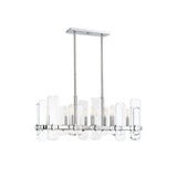 Harrow Polished Chrome 8-light Oval Trestle