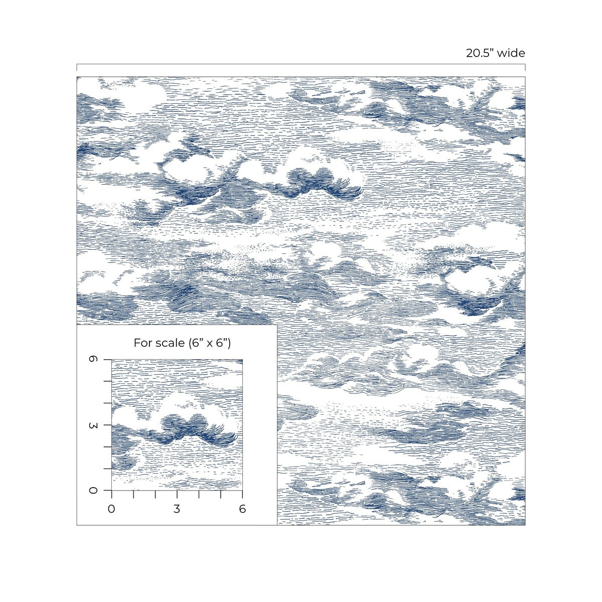 Harry & Grace Clouds Peel And Stick Wallpaper