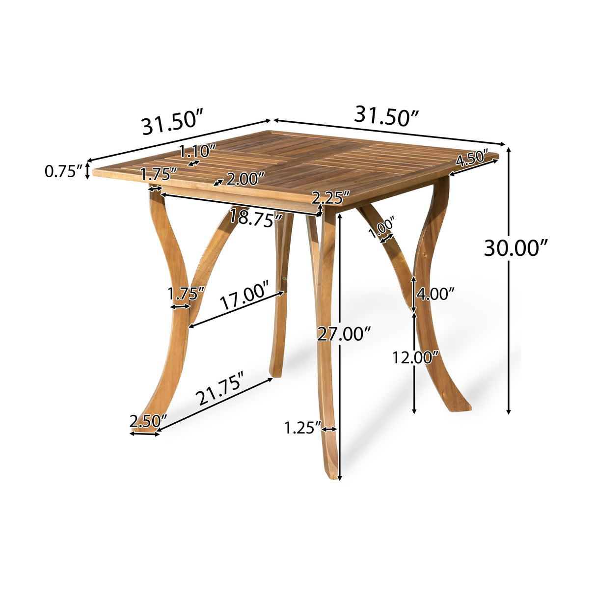 Hartford Acacia Wood and Wicker 5-piece Dining Set by Christopher Knight Home