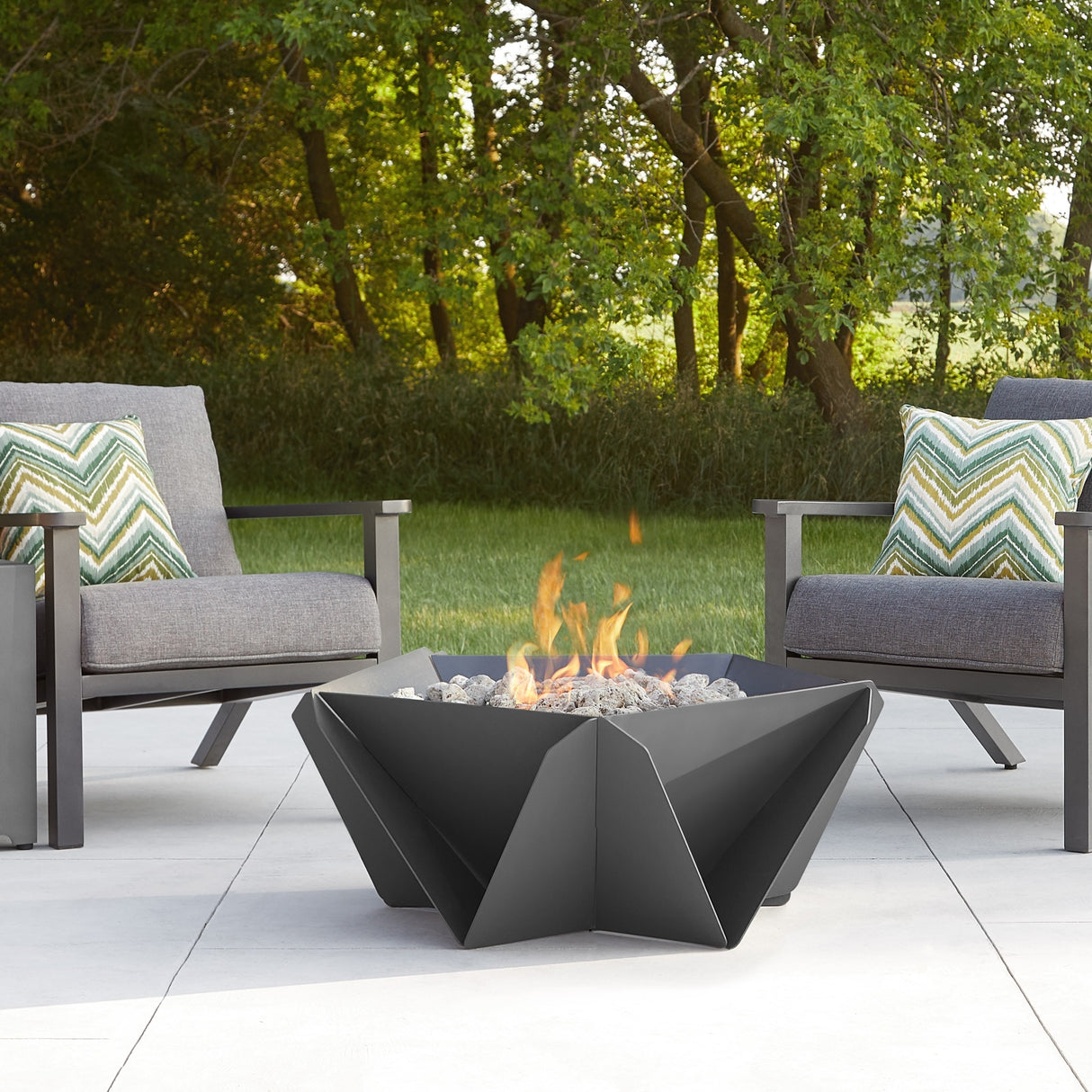 Hartsel 32.5" Propane Steel Fire Bowl by Real Flame