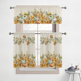 Laural Home Harvest Sun 36" Kitchen Curtain Valance and Tiers Set