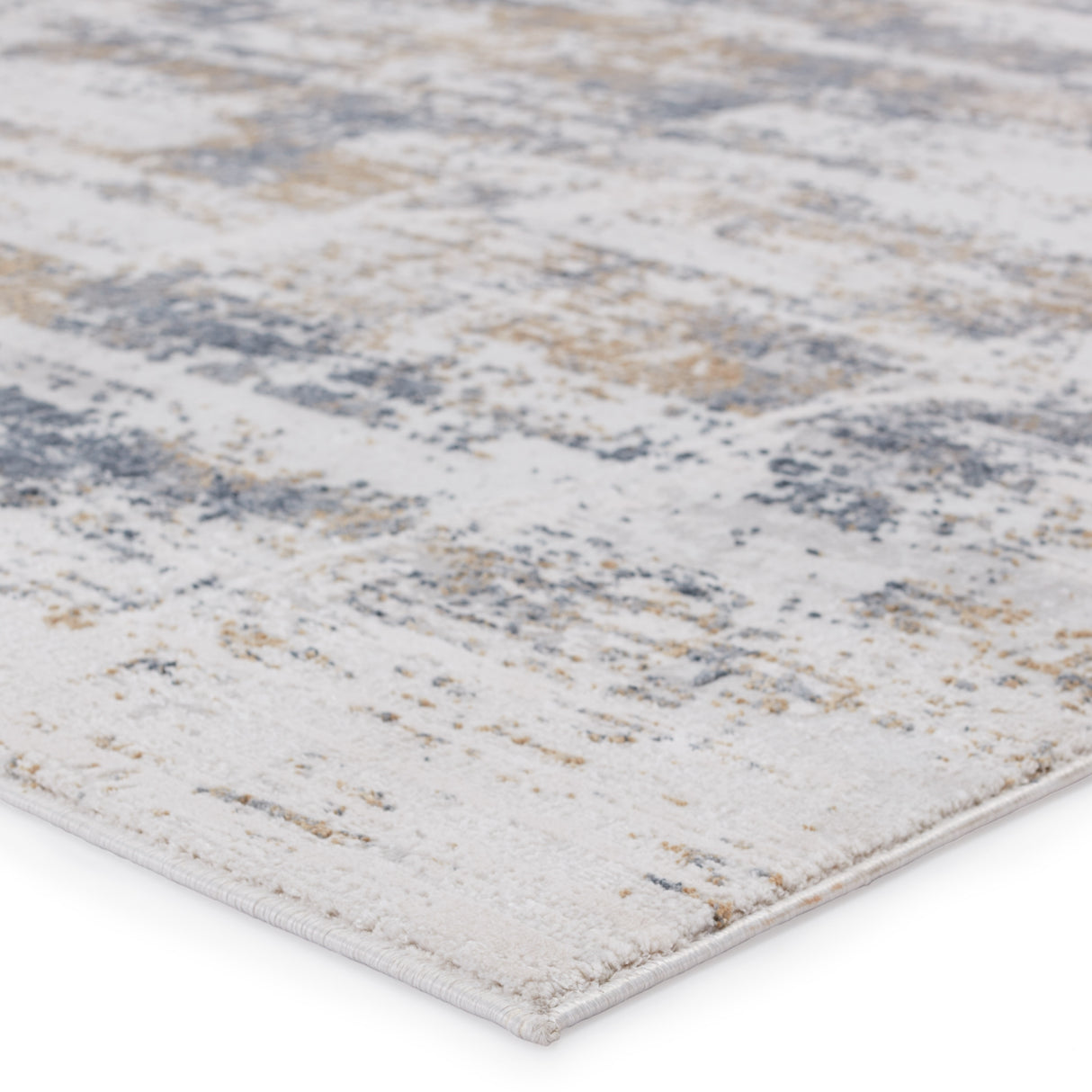 Harvey Abstract Light Gray/ Gold Area Rug