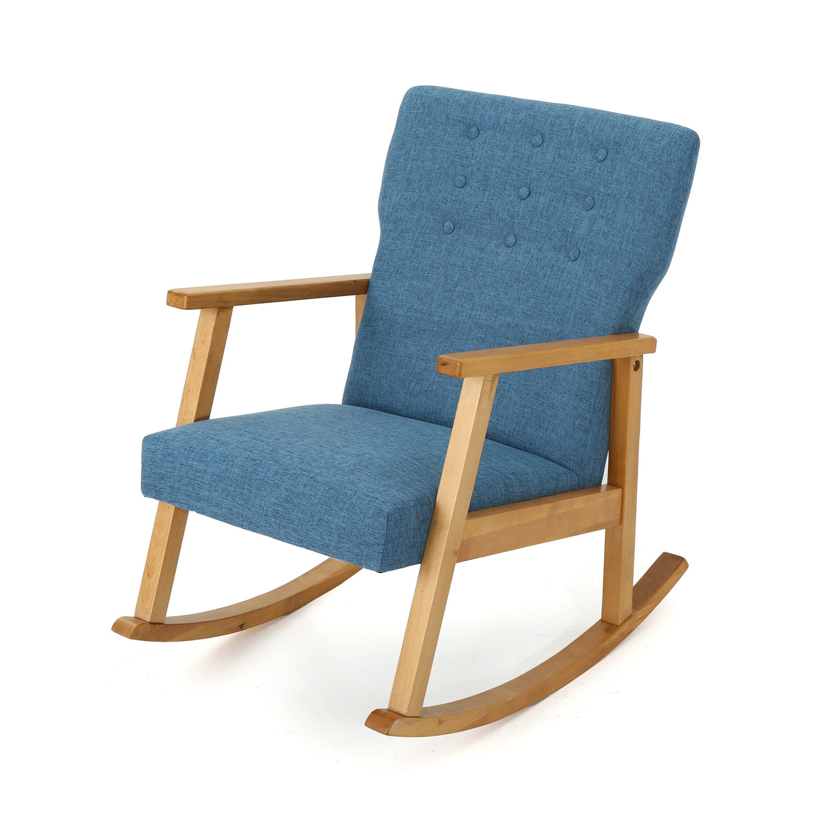 Harvey Mid Century Modern Fabric Rocking Chair by Christopher Knight Home