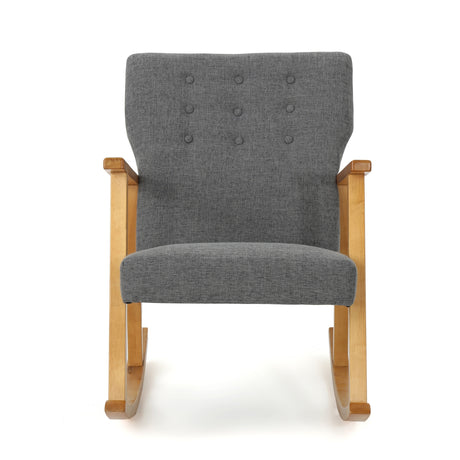 Harvey Mid Century Modern Fabric Rocking Chair by Christopher Knight Home
