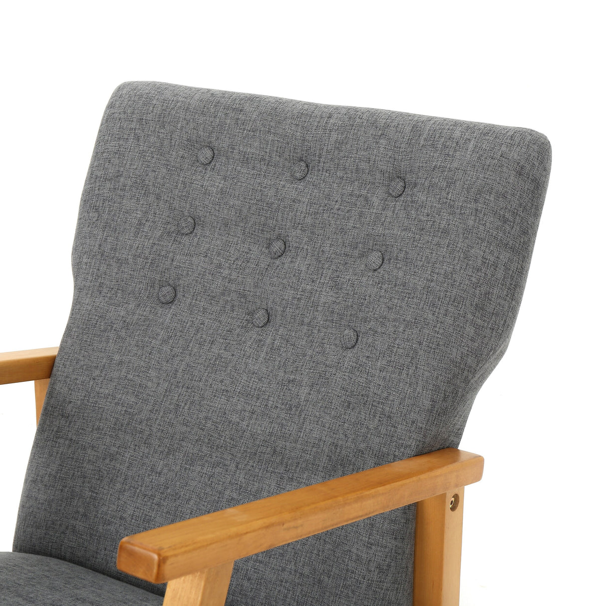 Harvey Mid Century Modern Fabric Rocking Chair by Christopher Knight Home
