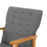 Harvey Mid Century Modern Fabric Rocking Chair by Christopher Knight Home