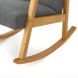 Harvey Mid Century Modern Fabric Rocking Chair by Christopher Knight Home