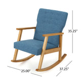 Harvey Mid Century Modern Fabric Rocking Chair by Christopher Knight Home