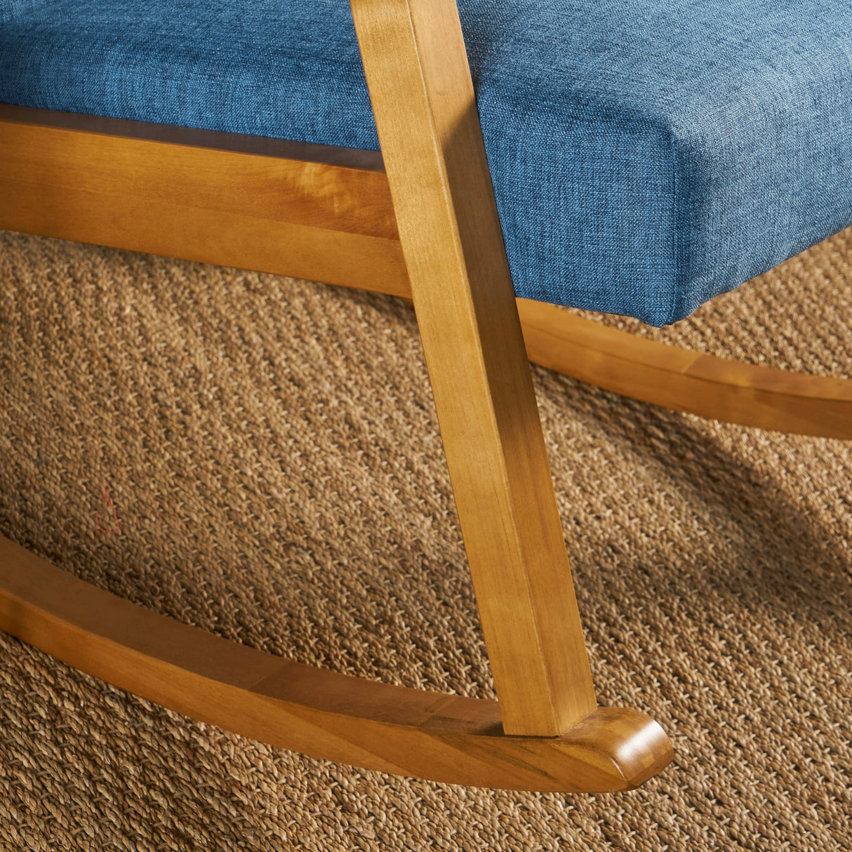 Harvey Mid Century Modern Fabric Rocking Chair by Christopher Knight Home