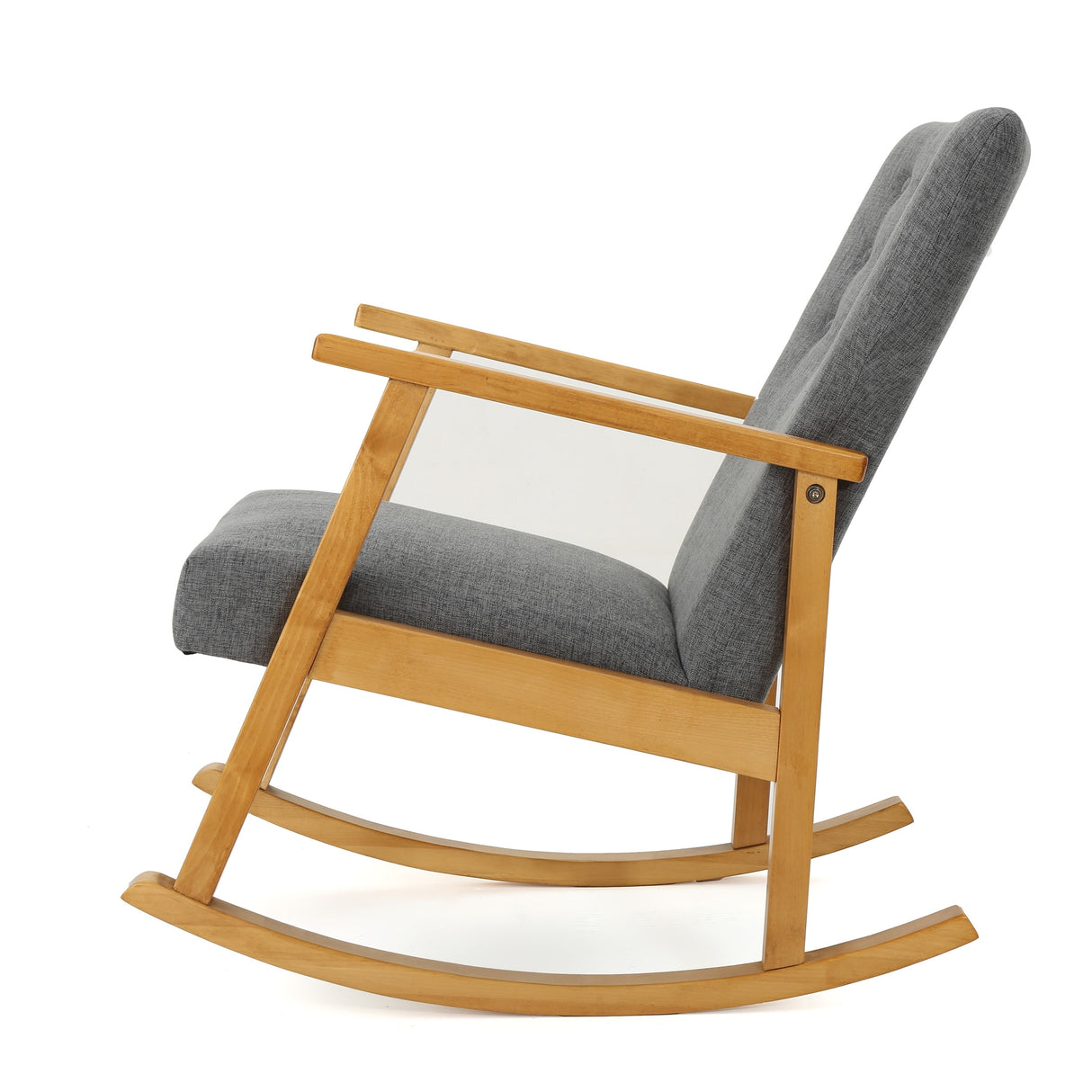 Harvey Mid Century Modern Fabric Rocking Chair by Christopher Knight Home