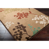 Hatfield Indoor/Outdoor Floral Area Rug - 5' x 7'6"